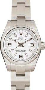 Used Ladies Rolex Oyster Perpetual Ref 176200 White Dial