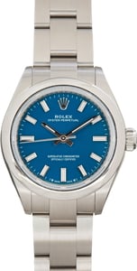 Pre-Owned Rolex Oyster Perpetual 28 276200 Med Blue Dial