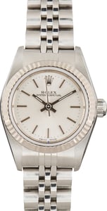Pre-Owned Ladies Rolex Oyster Perpetual 26 Ref 76094 Silver Dial