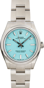 Used Rolex Oyster Perpetual Ref 277200 Turquoise Blue