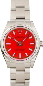 Rolex Oyster Perpetual 31 Steel 277200 Coral Red Dial