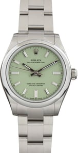 Pre-Owned Rolex Oyster Perpetual 31 Pistachio Dial Ref 277200