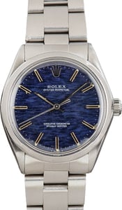 Rolex Oyster Perpetual 34 Blue Dial 1002 Stainless Steel