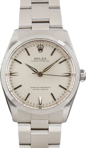 Rolex Oyster Perpetual 34 Silver Dial 1002 Stainless Steel