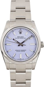 Rolex Oyster Perpetual 34 Lavender Dial 124200 Stainless Steel