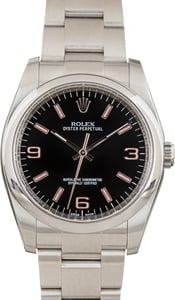 Pre-Owned Rolex Oyster Perpetual 116000 Black Dial