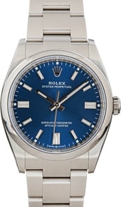Pre-Owned Rolex Oyster Perpetual Ref 126000 Blue Dial