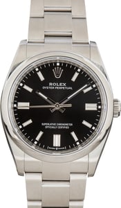 Pre-Owned Rolex Oyster Perpetual Ref 126000 Black Index Dial