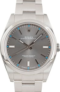 Rolex Oyster Perpetual 39 114300 Dark Rhodium Dial