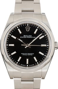 Pre-Owned Rolex Oyster Perpetual Ref 114300 Black Dial