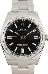 Used Rolex Oyster Perpetual Ref 124300 Black Dial