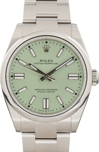 Used Rolex Oyster Perpetual 41 Ref 134300 Pistachio Dial
