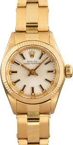 Rolex Lady Oyster Perpetual Ref 6719 Yellow Gold