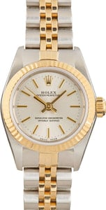 Lady Rolex Oyster Perpetual 76193 Silver Dial