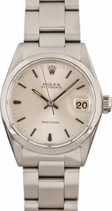 Vintage Rolex OysterDate 6466 Silver Dial