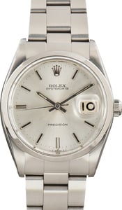 Vintage Oyster Rolex OysterDate Ref 6694 Silver Dial