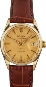 Vintage Rolex Oysterdate 6466 Yellow Gold