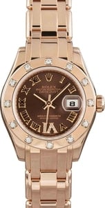 PreOwned Rolex Pearlmaster 80315 Rose Gold