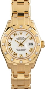 Ladies Rolex Pearlmaster 80318 Diamond