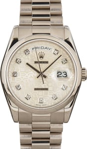 Rolex Day-Date President 118209 White Gold