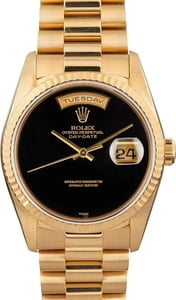 Rolex Day-Date Presidential 18238 Black Dial