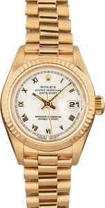 Ladies Rolex President 69178 White Roman