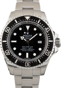 Used Steel Rolex Sea-Dweller Deepsea Ref 116660 Black Chromalight Dial