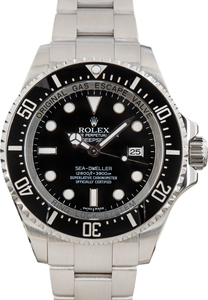 Used Stainless Steel Rolex Deepsea Sea-Dweller Ref 116660 Black Dial