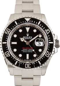 Pre-Owned Red Writing Dial Rolex Sea-Dweller Ref 126600