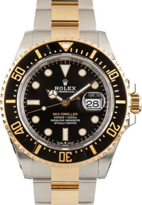 Used Rolex Sea-Dweller Steel & 18k Yellow Gold Ref 126603 Oyster Band