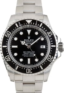 Pre-Owned Black Dial Rolex Sea-Dweller Ref 136660
