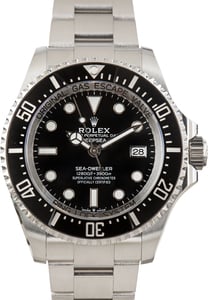 Used Black Dial Rolex Sea-Dweller Ref 136660 Steel Oyster