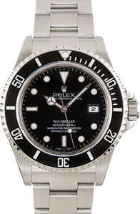 Pre-Owned Rolex Sea-Dweller Black Dial Ref 16600