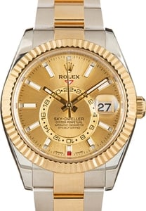 Rolex Sky-Dweller Ref 326933 Champagne Index Dial