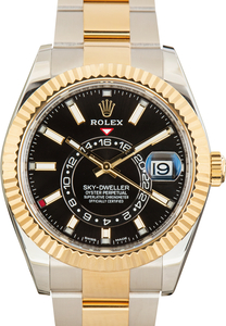 Pre-Owned Rolex Sky-Dweller Black Index Dial ref 326933