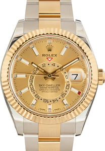 Pre-Owned Rolex Sky-Dweller Champagne Dial Ref 326933