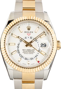 Pre-Owned Rolex Sky-Dweller 326933 White Index Dial