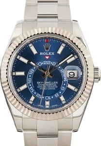 Men's Pre-owned Rolex Sky-Dweller ref 326934 Blue Dial