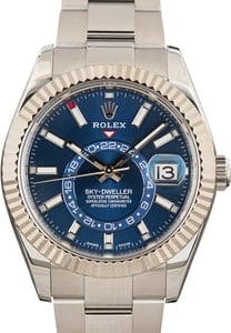 Pre-owned Rolex Sky-Dweller ref 326934 Blue