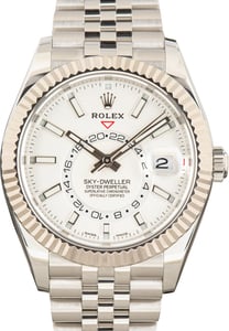 Used Rolex Sky-Dweller White Dial Ref 326934