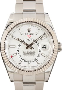 Pre-Owned White Dial Rolex Sky-Dweller 336934