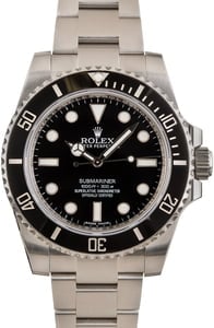 Rolex No Date Submariner 114060 Black Dial