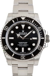 Used Rolex Submariner Black Dial 114060 Steel Oyster