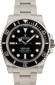 Used Black Dial Rolex Submariner Ref 114060 Steel Oyster
