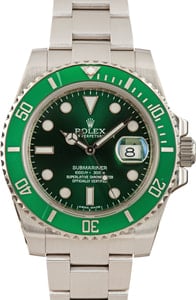 Pre-Owned Rolex Submariner 116610LV Green Hulk