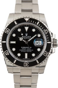 Pre-Owned Rolex Submariner Ref 116610 Black Luminous Dial