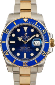 Used Rolex Submariner 116613 Blue Ceramic Bezel