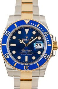 Pre-Owned Rolex Submariner Ref 116613LB Bluesy Dial