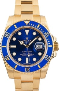 Preowned Rolex Submariner 116618 Blue Dial