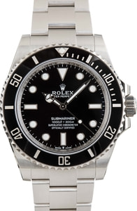 Rolex Submariner 124060 Black No Date Dial